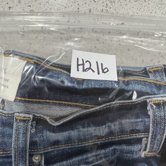 McGuire Anthro Size 28 Jeans Tuxedo Striped Vintage Mid Rise Slim Stretch Denim - Picture 16 of 16